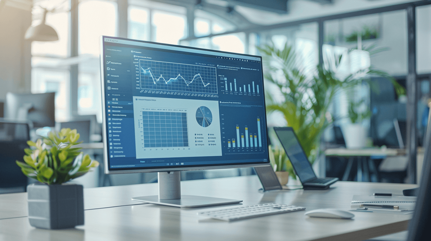 גרפים ונתוני CRM במשרד